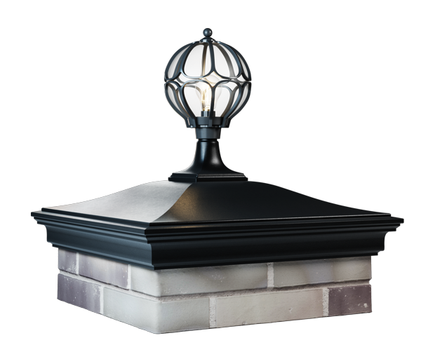 Колпак MONBLAN 520 х 520 на 2 кирпича с фонарем