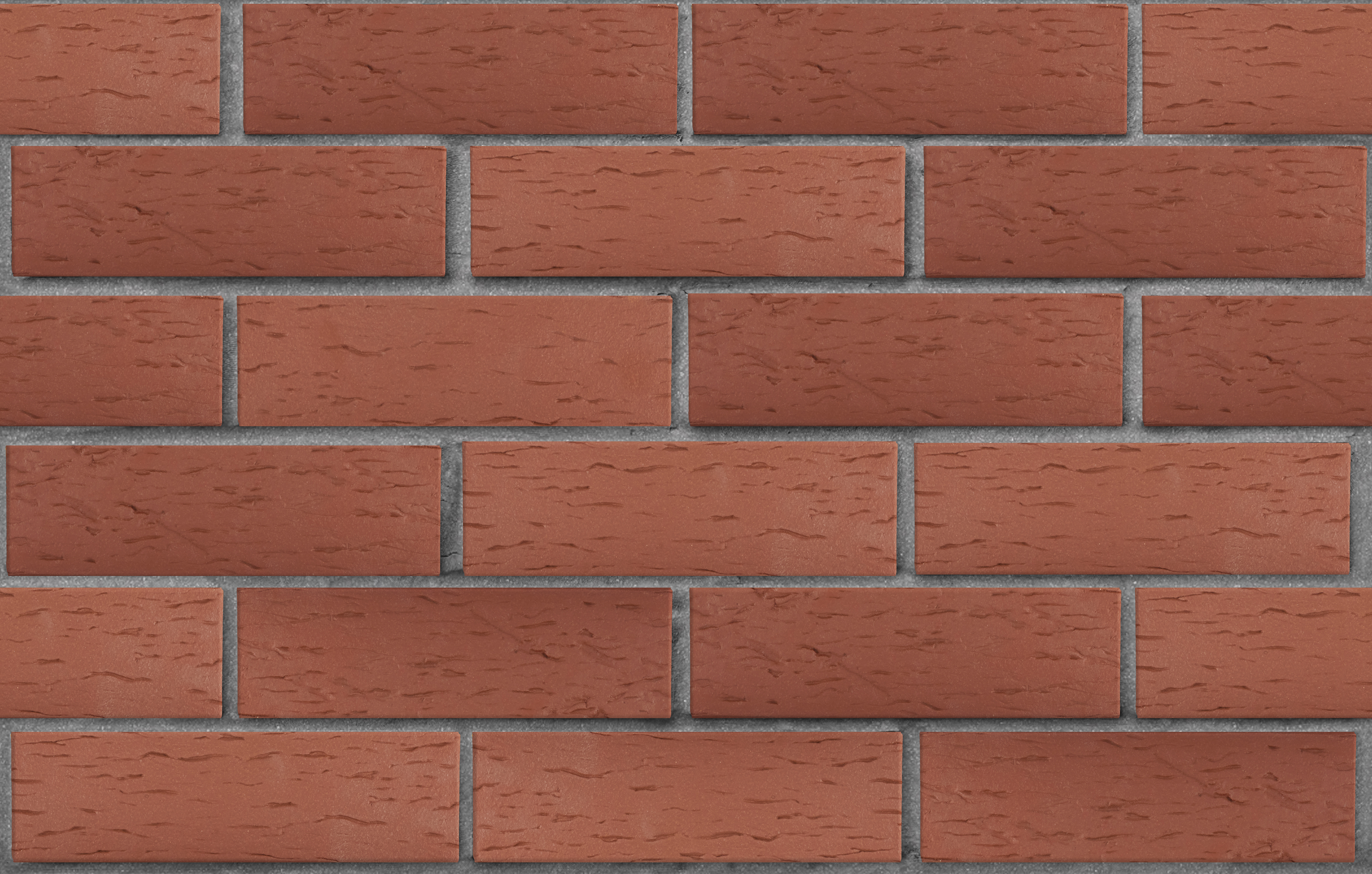 Коллекция Классика. Клинкер фасадный тёмно-красный "Эдинбург", поверхность береста