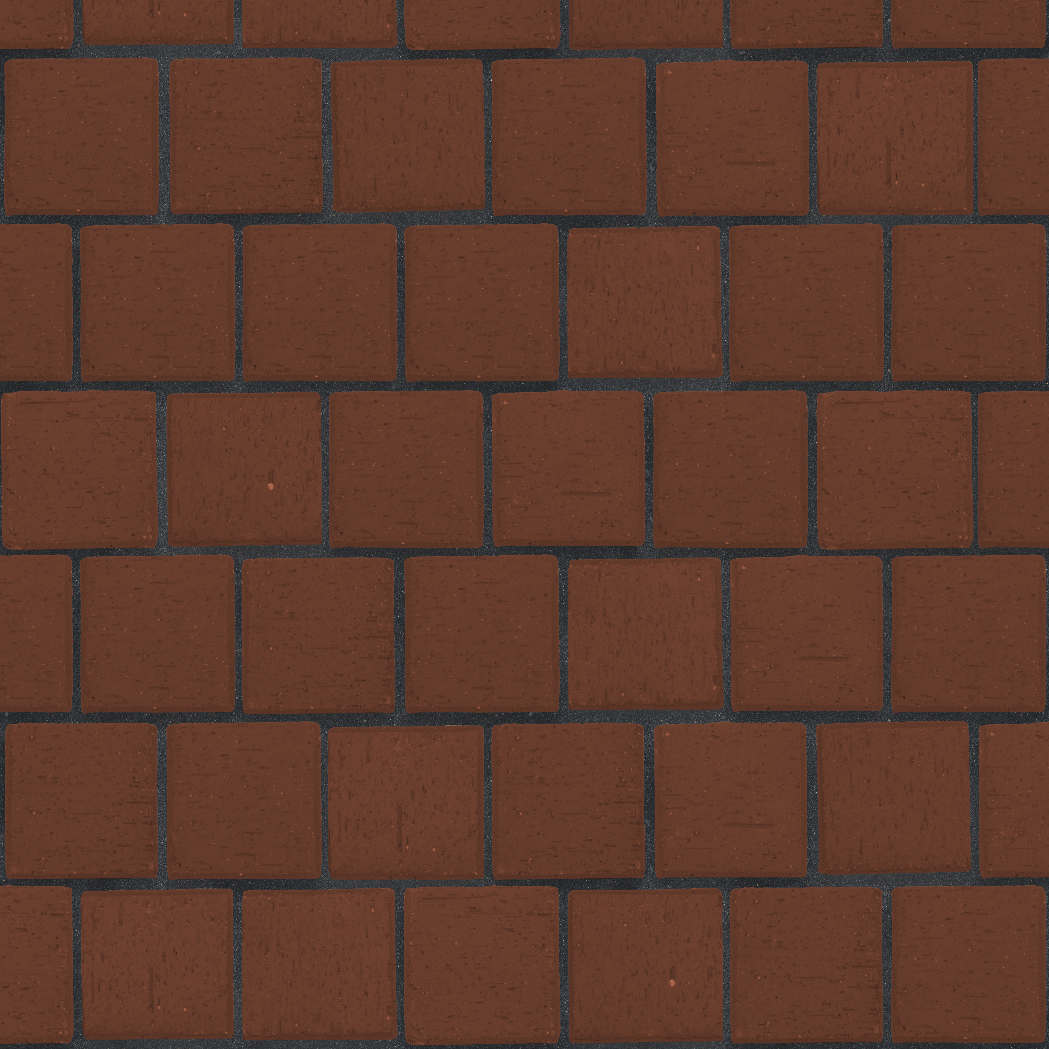 Брусчатка темно-красная "Эдинбург" квадро (под распил)*