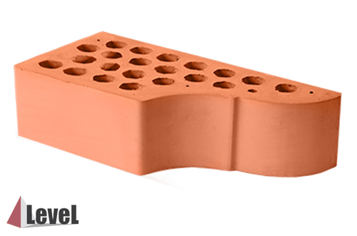 КИРПИЧ КЛИНКЕРНЫЙ КЕРАМИЧЕСКИЙ ФАСОН ВФ-10