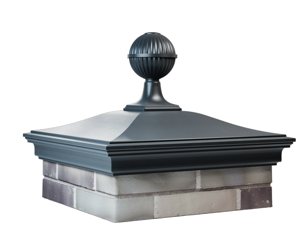 Колпак MONBLAN 520 х 520 на 2 кирпича с шаром