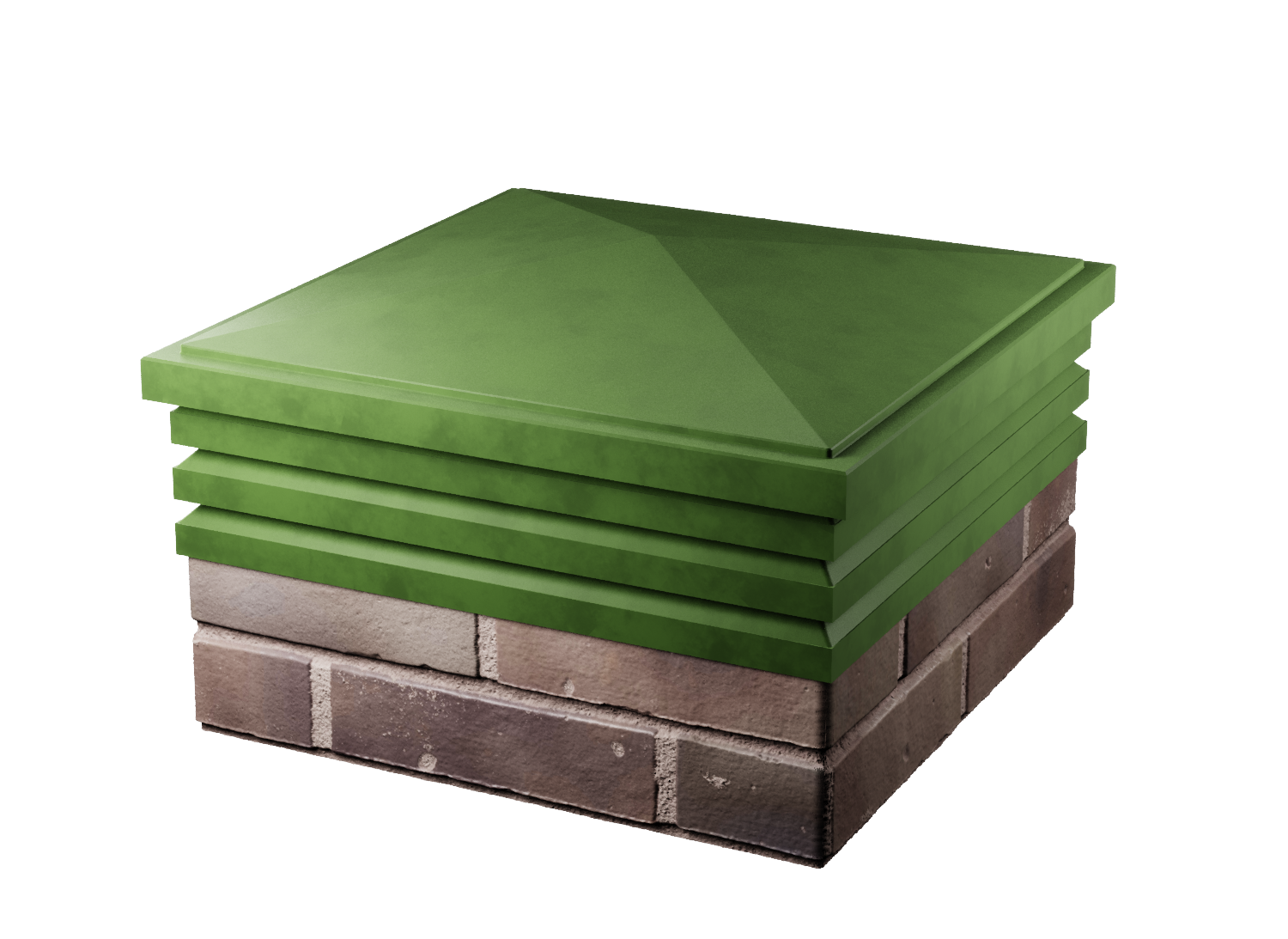 Колпак Bona 513 х 513 с посадкой на 2 кирпича