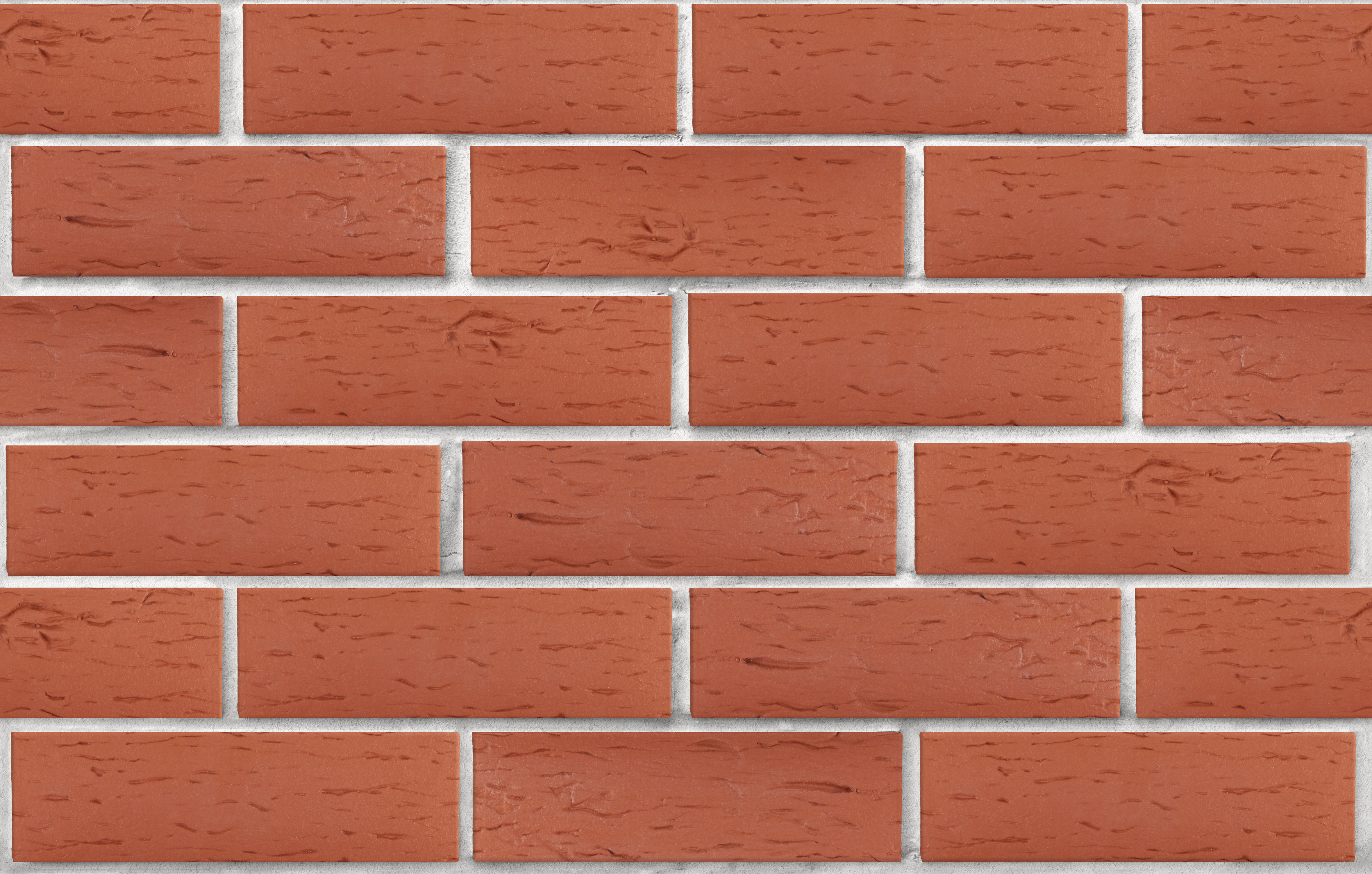 Коллекция Классика. Клинкер фасадный красный "Лондон", поверхность береста