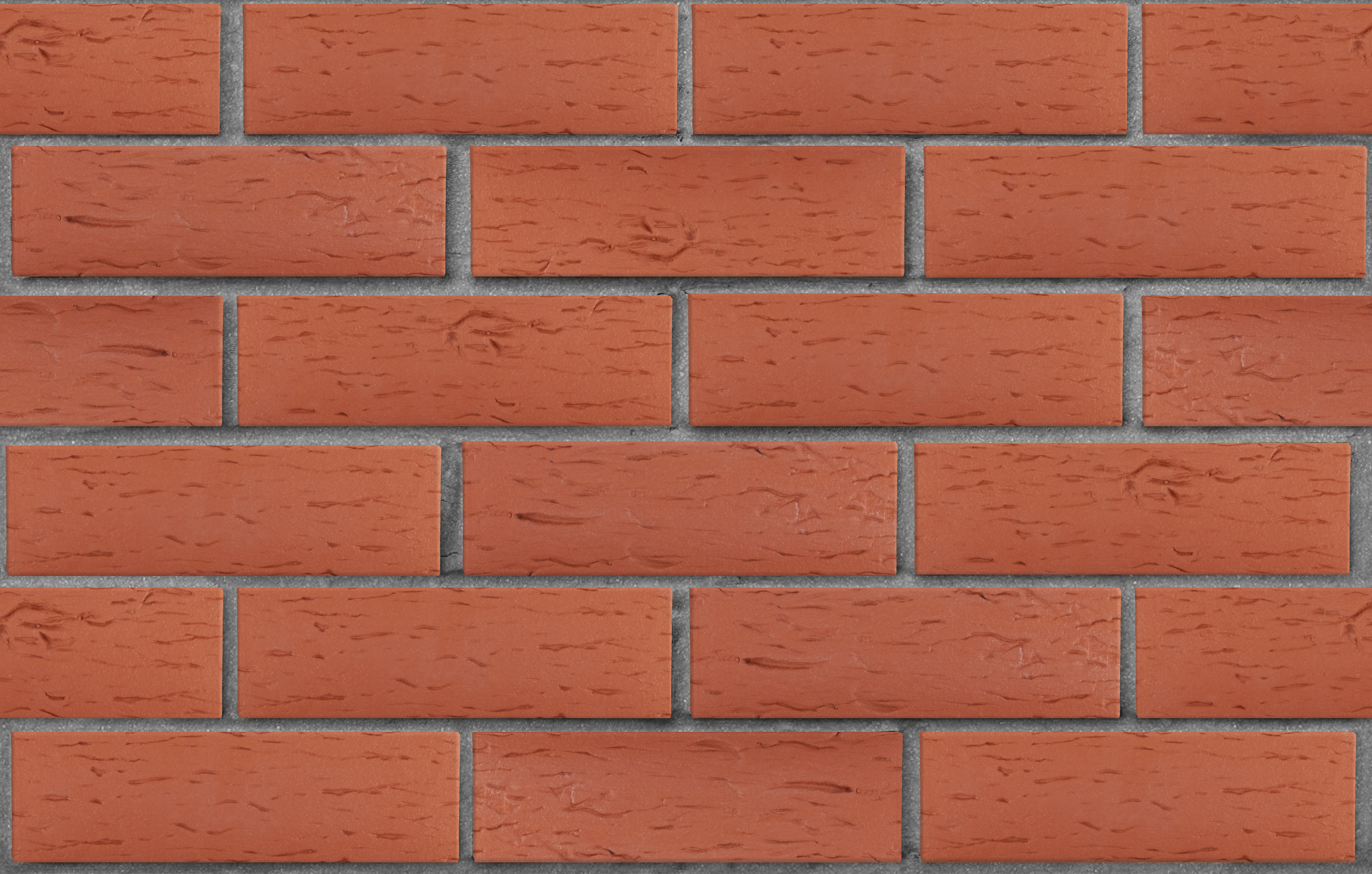 Коллекция Классика. Клинкер фасадный красный "Лондон", поверхность береста