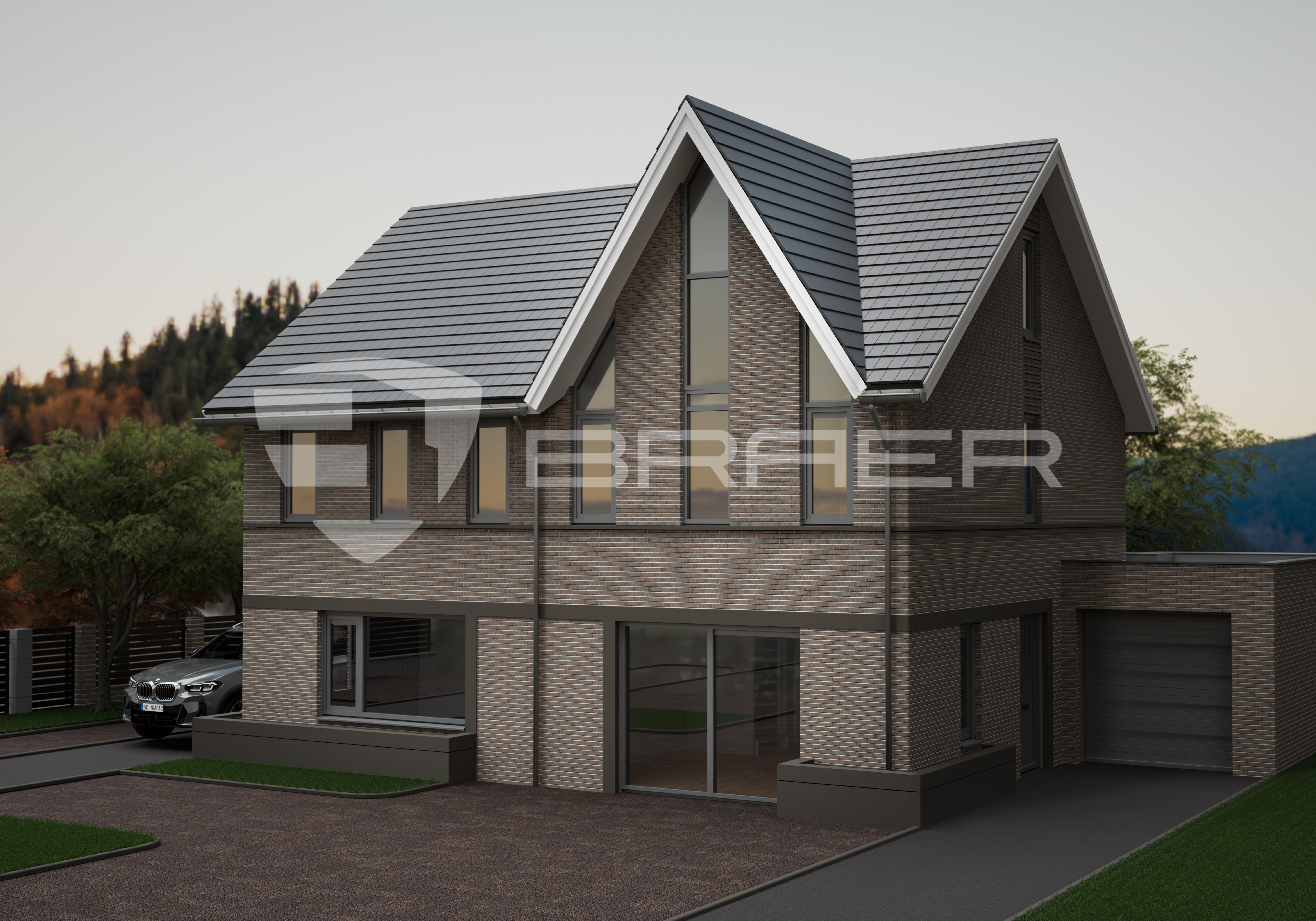 Облицовочный кирпич БРАЕР КЛАДКА ДАКАР Терра 1 NF