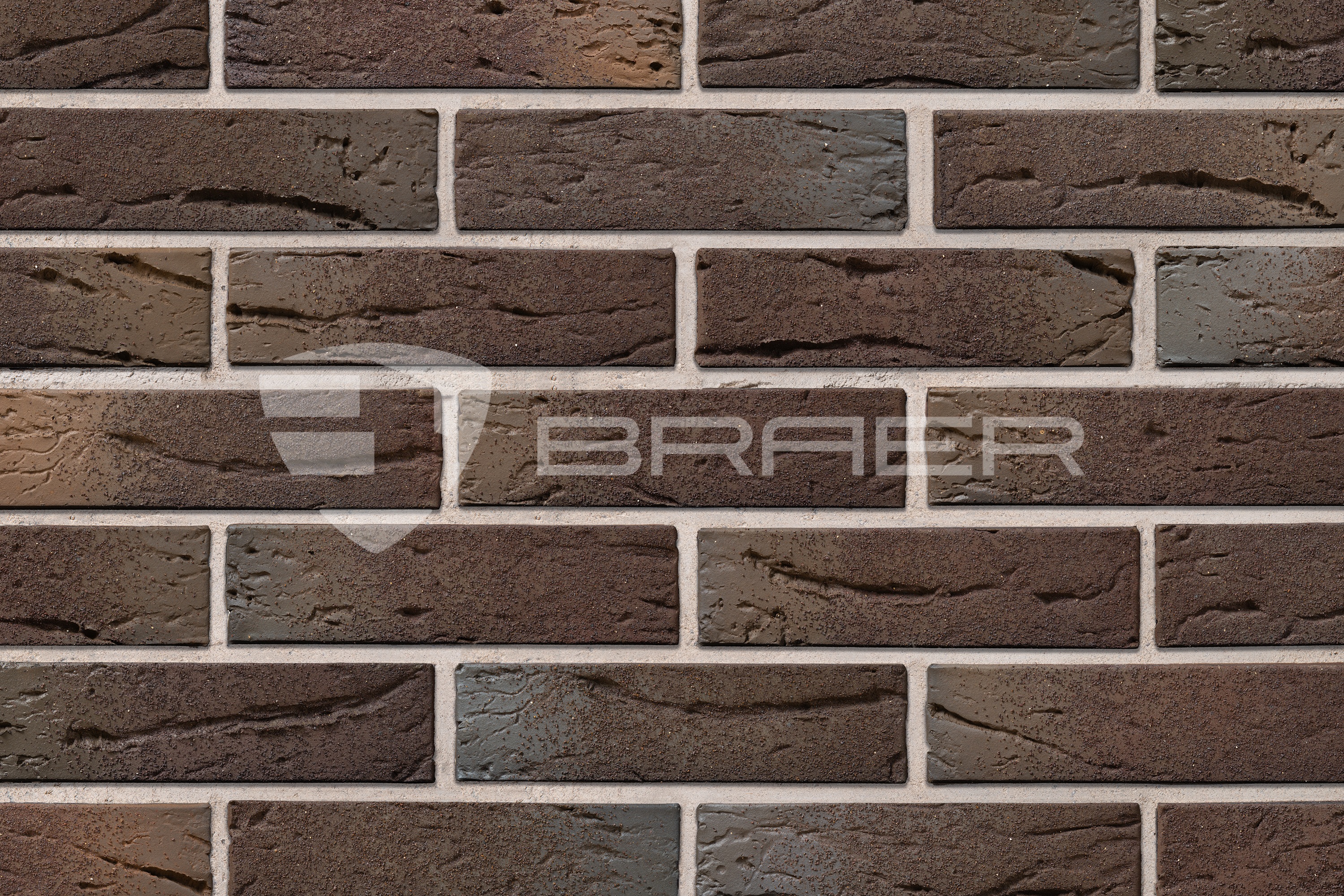 Облицовочный кирпич БРАЕР КЛАДКА LIMITED ЭТНА кора дуба 1 NF