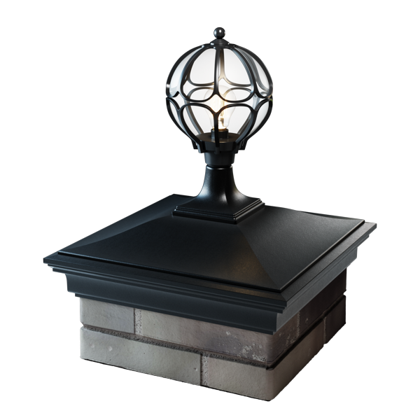 Колпак MONBLAN 385 x 385 на 1,5 кирпича с фонарем