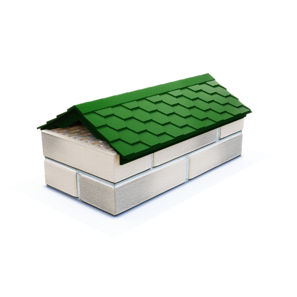 Парапет с посадкой на 1 кирпич