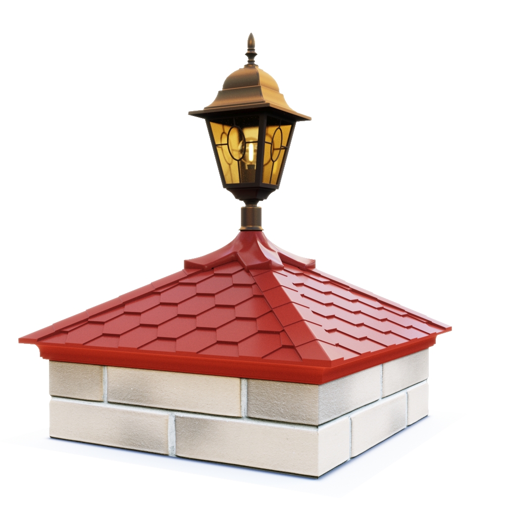 Колпак EVEREST под фонарь с посадкой 2 х 2 кирпича