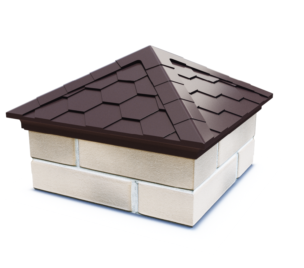 Колпак EVEREST с посадкой 1,5 х 1,5 кирпича