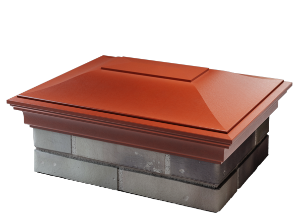 Колпак MONBLAN 385 х 520 с посадкой 2 х 1,5 кирпича