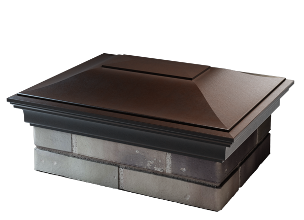 Колпак MONBLAN 385 х 520 с посадкой 2 х 1,5 кирпича