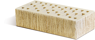 Кирпич керамический лицевой светло-бежевый