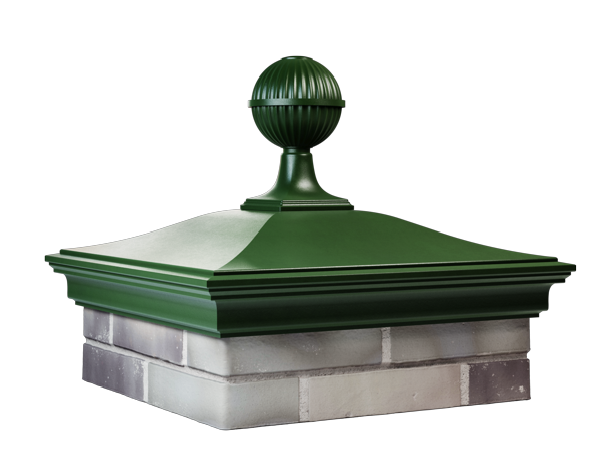 Колпак MONBLAN 520 х 520 на 2 кирпича с шаром