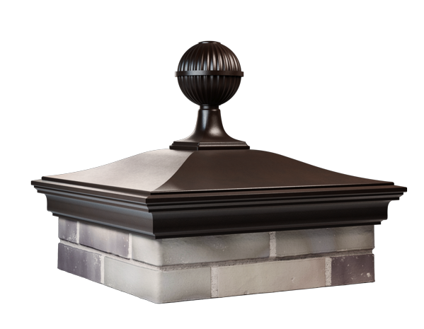 Колпак MONBLAN 520 х 520 на 2 кирпича с шаром