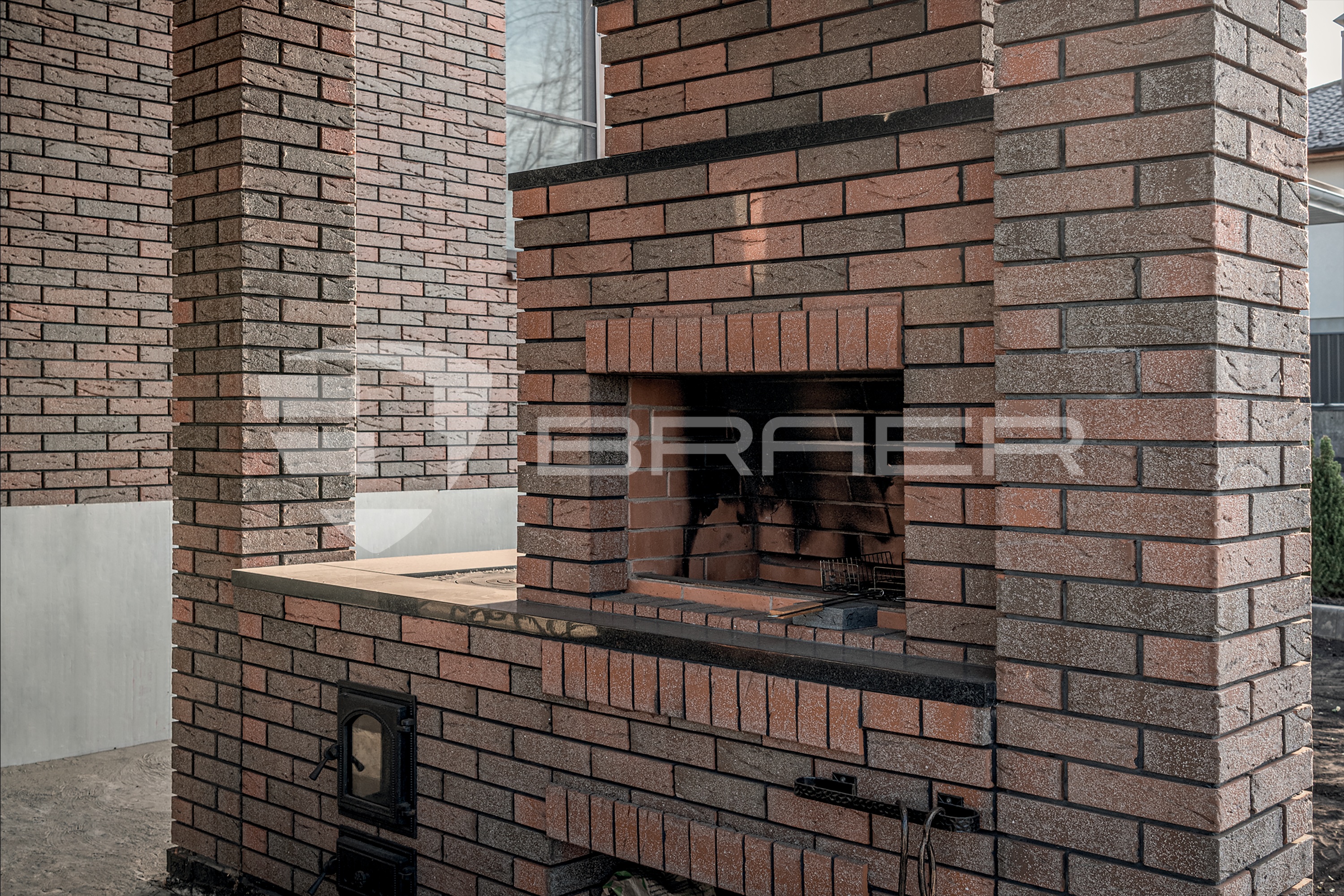 КИРПИЧ БАВАРСКАЯ КЛАДКА КОРА ДУБА С ПЕСКОМ