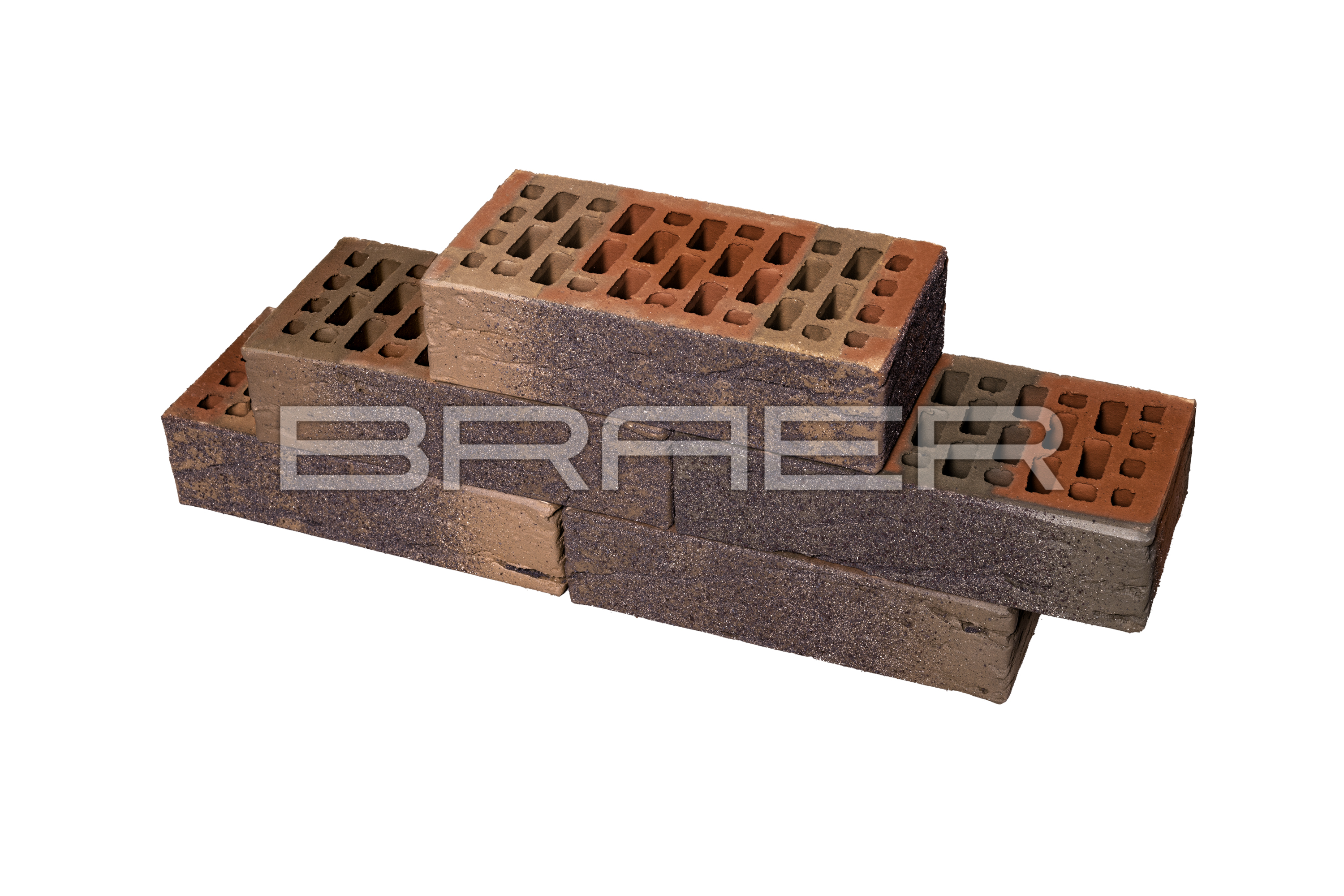 Облицовочный кирпич БРАЕР КЛАДКА ЭТНА кора дуба 1 NF