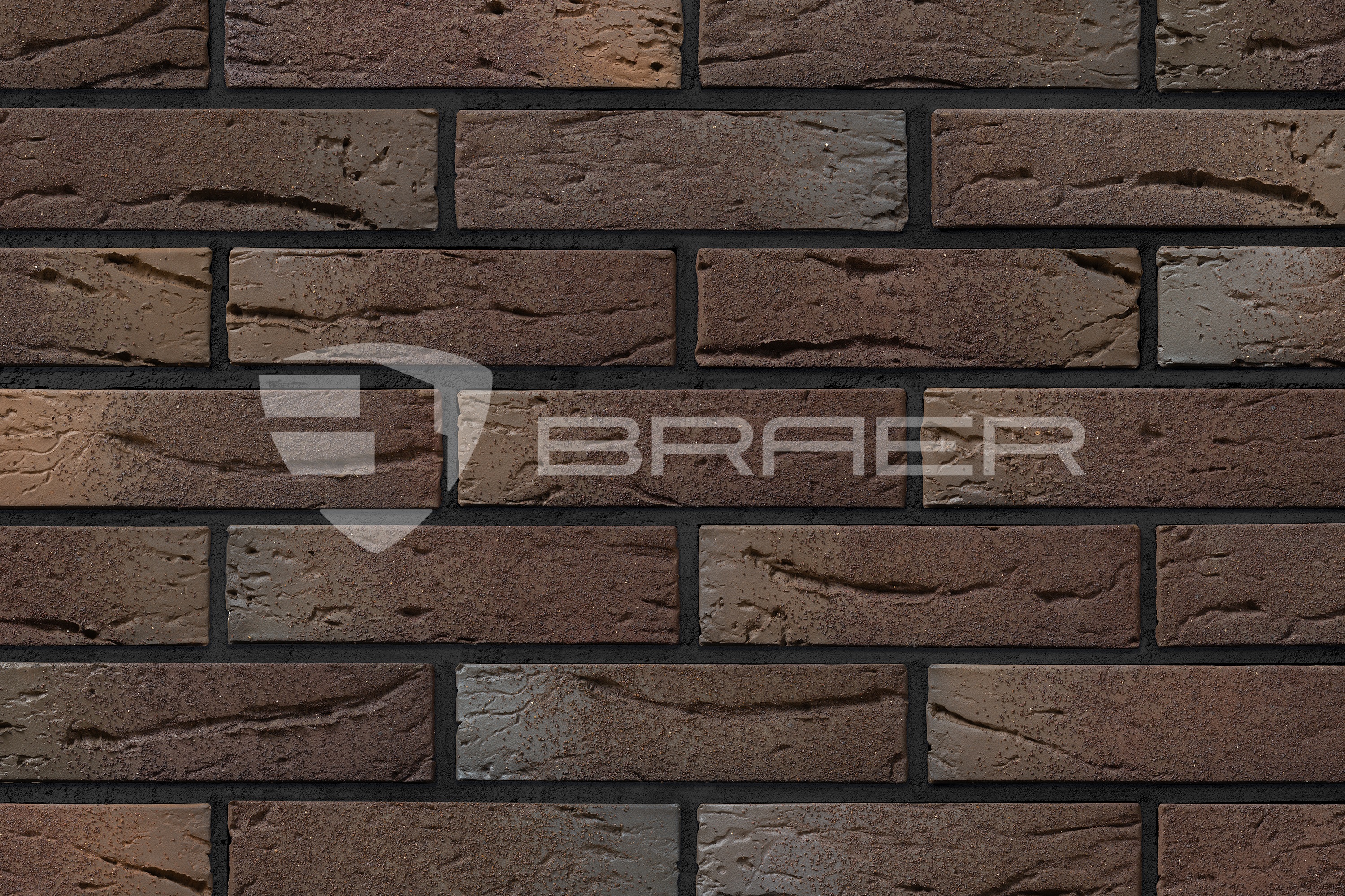 Облицовочный кирпич БРАЕР КЛАДКА LIMITED ЭТНА кора дуба 1 NF