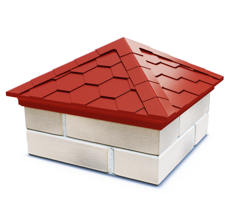 Колпак EVEREST с посадкой 1,5 х 1,5 кирпича