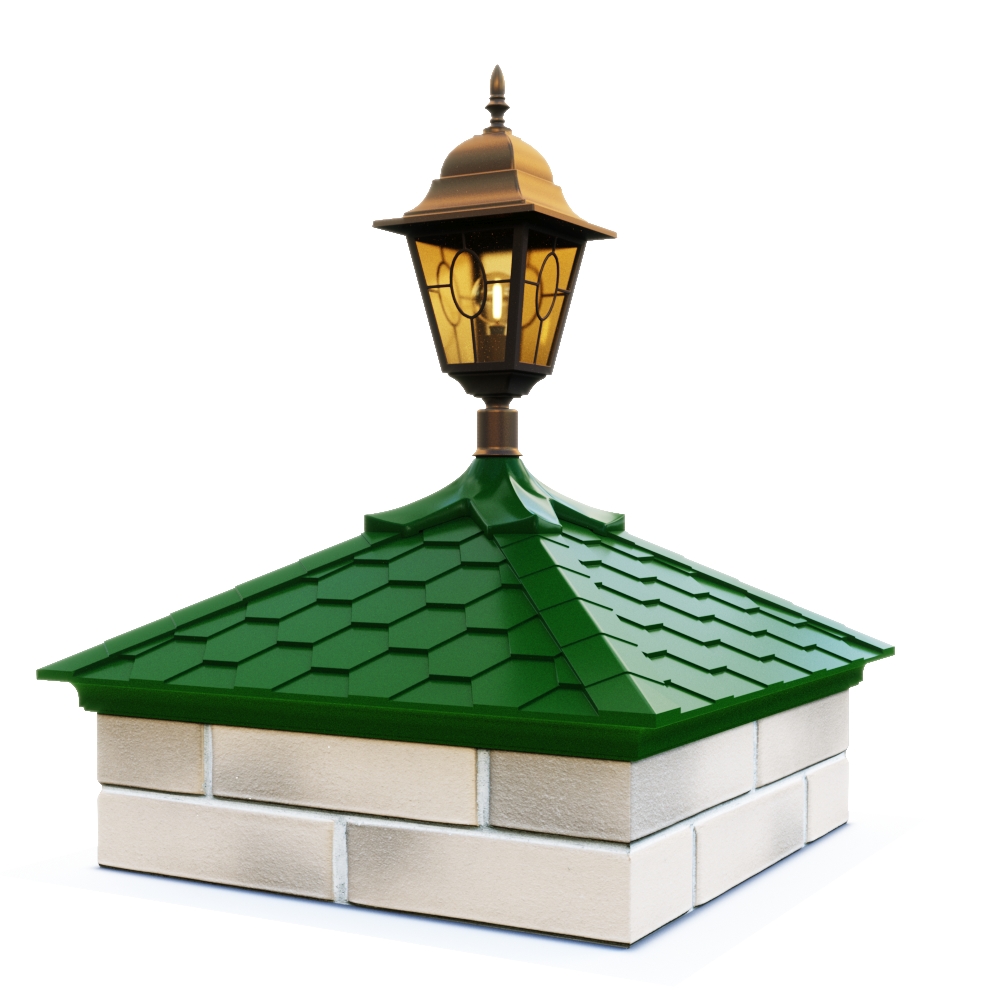 Колпак EVEREST под фонарь с посадкой 2 х 2 кирпича