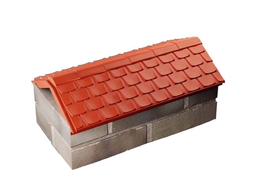 Парапет ELBRUS 255х510 с посадкой на 1кирпич