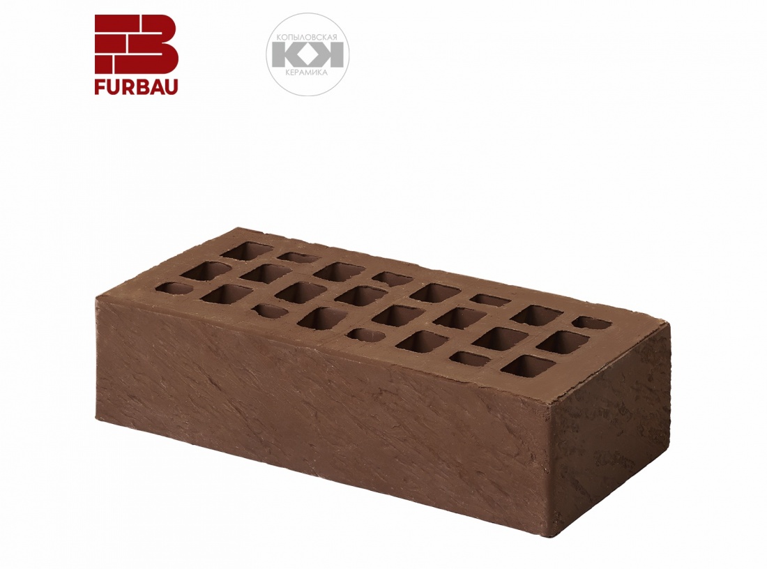 Кирпич облицовочный Темный Шоколад 1 НФ