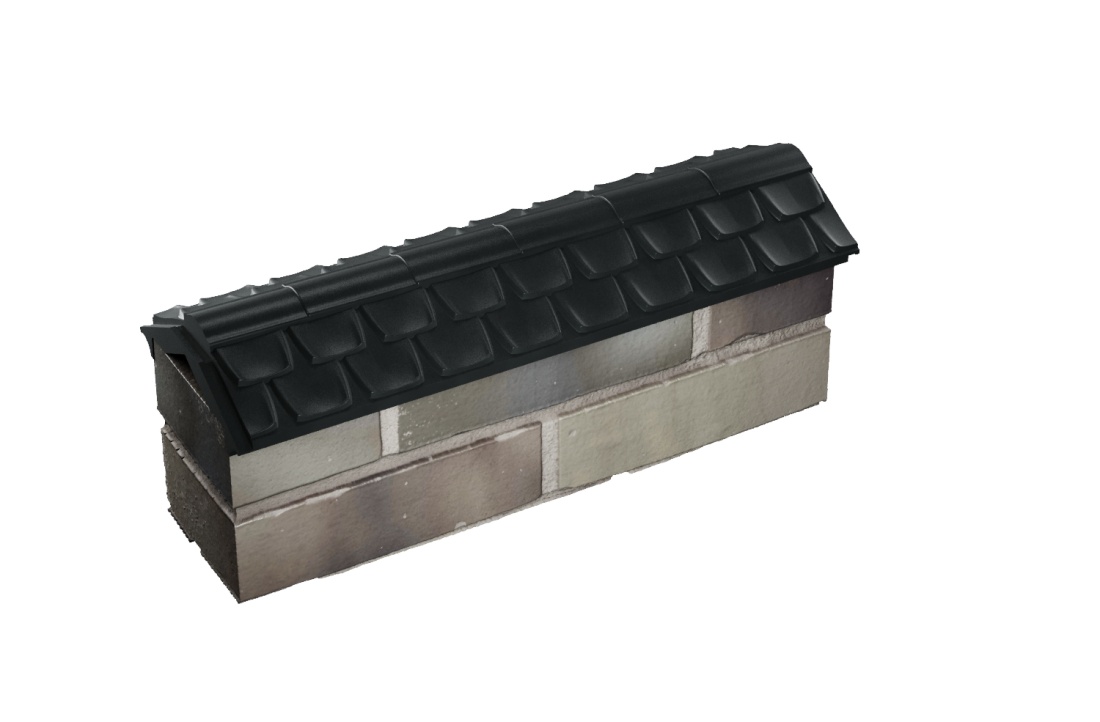 Парапет ELBRUS 130х510 с посадкой на 1/2 кирпича