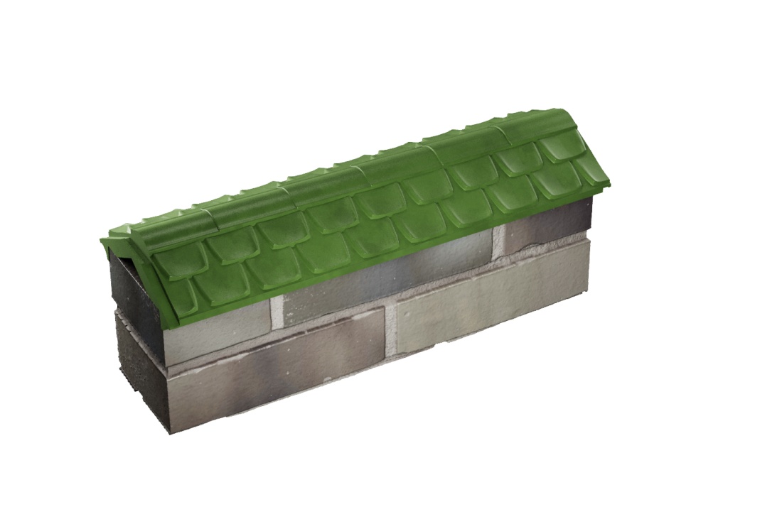 Парапет ELBRUS 130х510 с посадкой на 1/2 кирпича