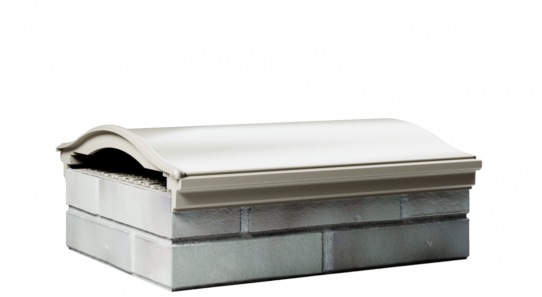 Парапет MONBLAN с посадкой на 1,5 кирпича