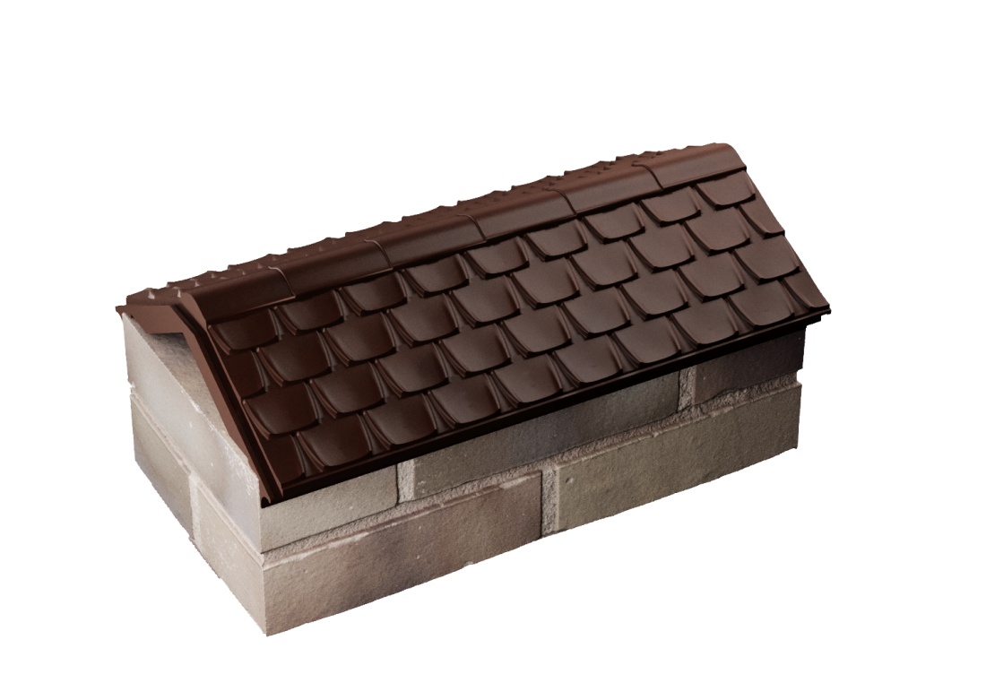 Парапет ELBRUS 255х510 с посадкой на 1кирпич