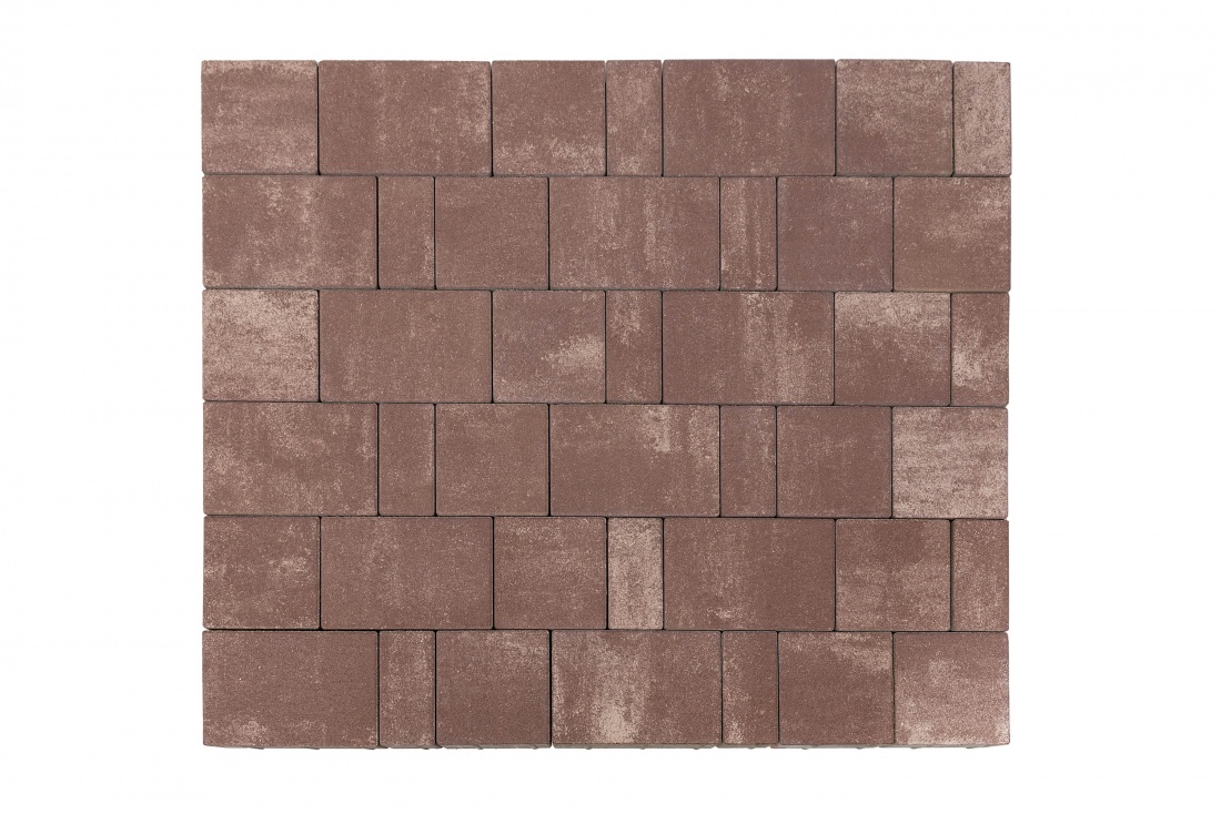 Тротуарная плитка Старый город Ландхаус Color Mix Эверест