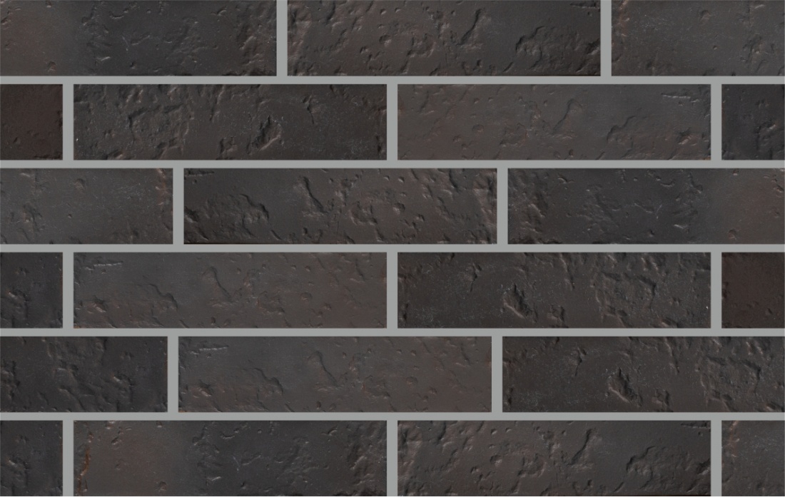 Кирпич облицовочный Нуар Флеш 1НФ