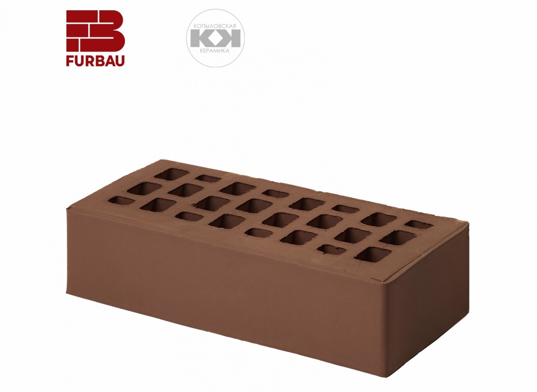 Кирпич облицовочный Темный Шоколад 1 НФ