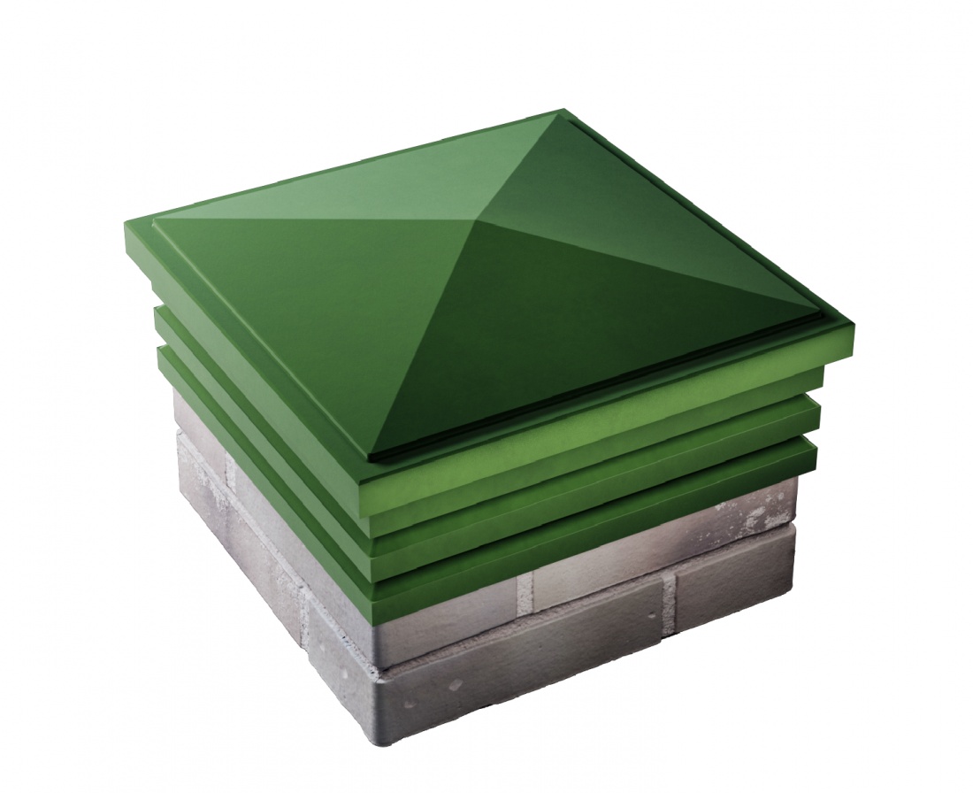 Колпак Bona 385 х 385 с посадкой на 1,5 кирпича