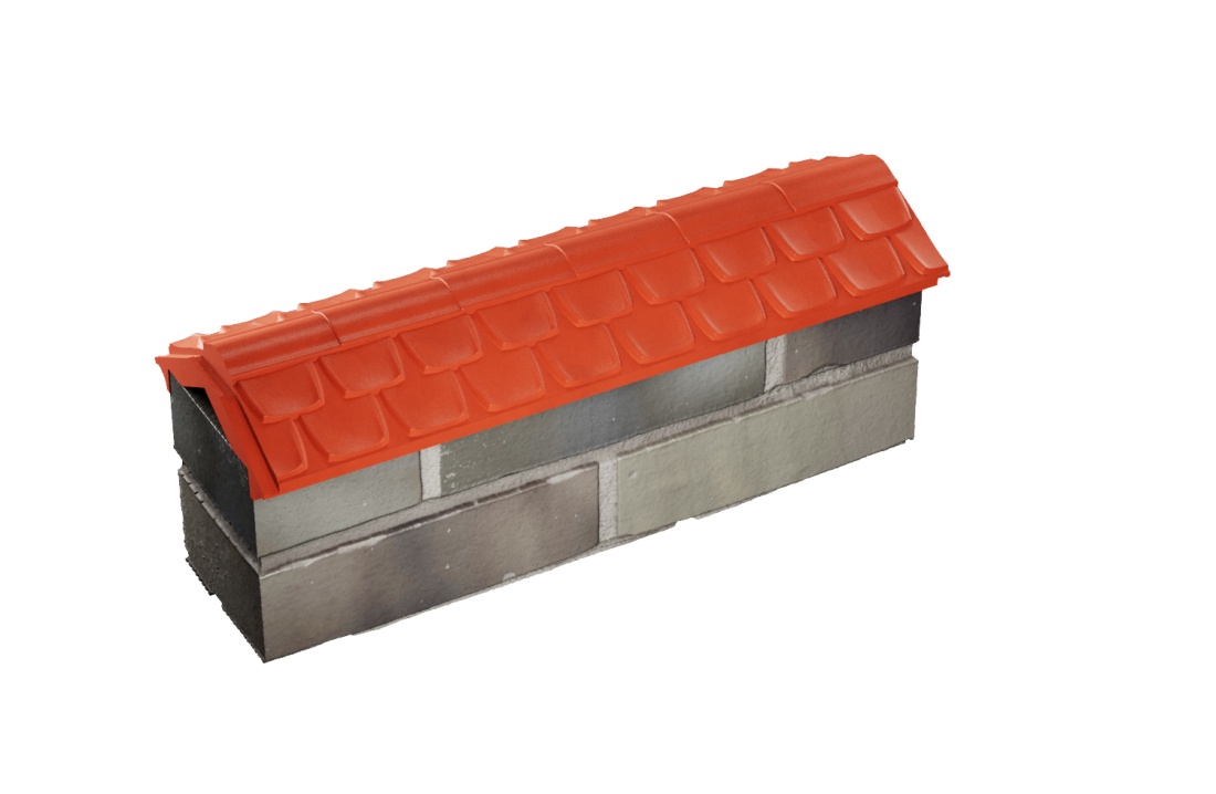 Парапет ELBRUS 130х510 с посадкой на 1/2 кирпича