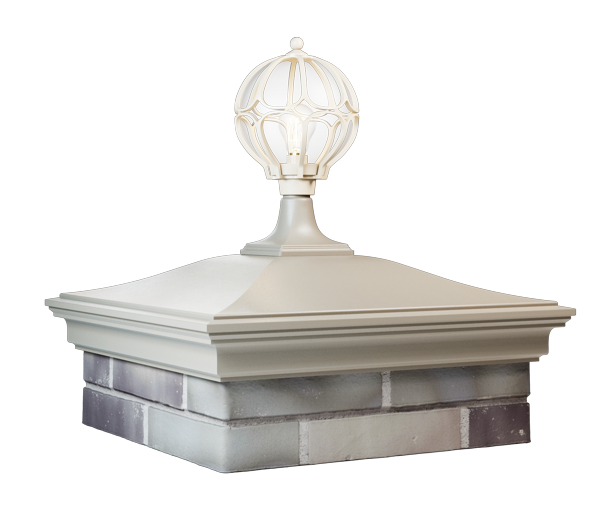 Колпак MONBLAN 520 х 520 на 2 кирпича с фонарем