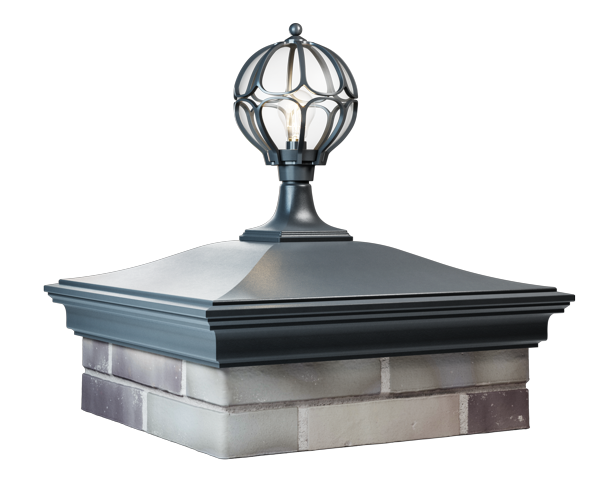 Колпак MONBLAN 520 х 520 на 2 кирпича с фонарем