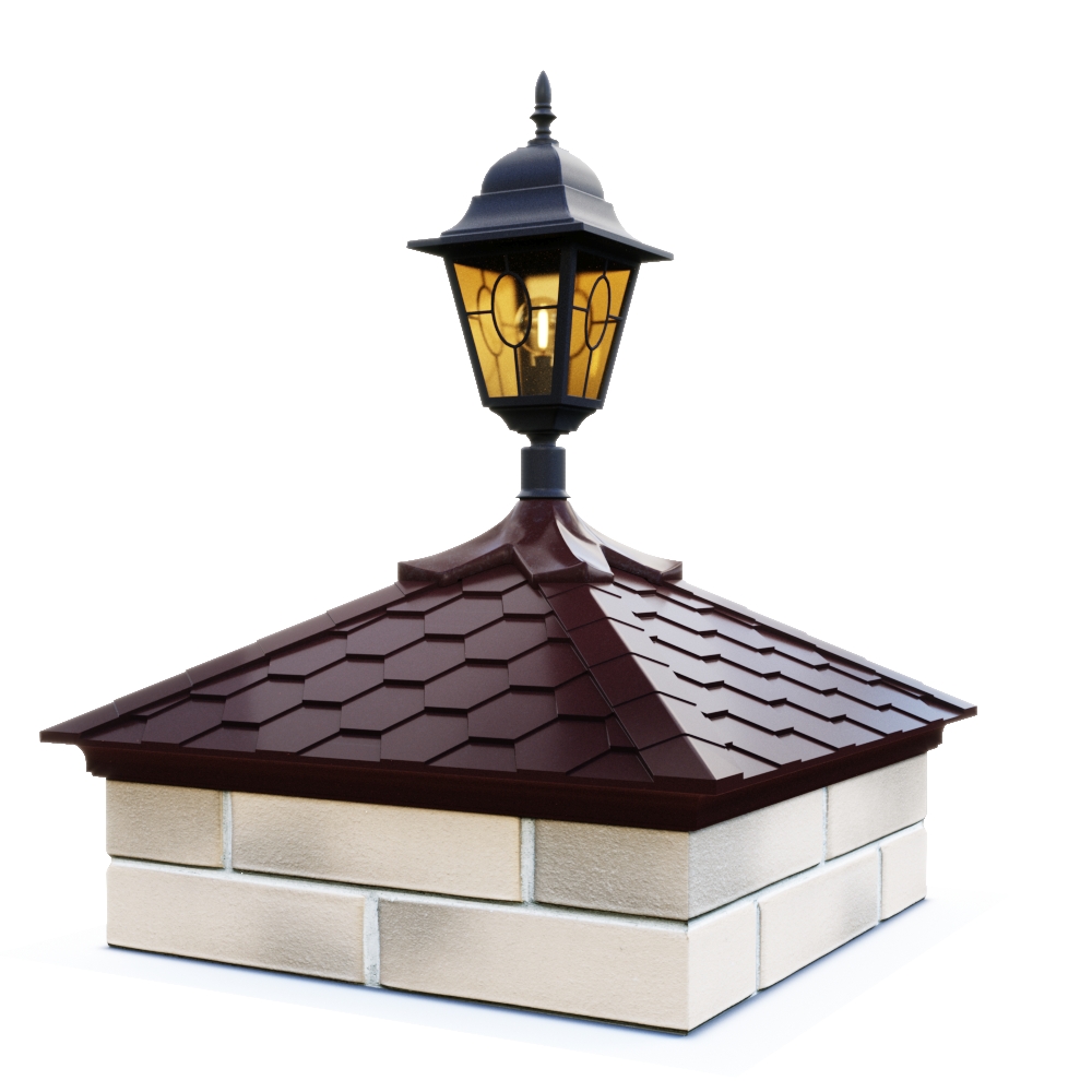 Колпак EVEREST под фонарь с посадкой 2 х 2 кирпича